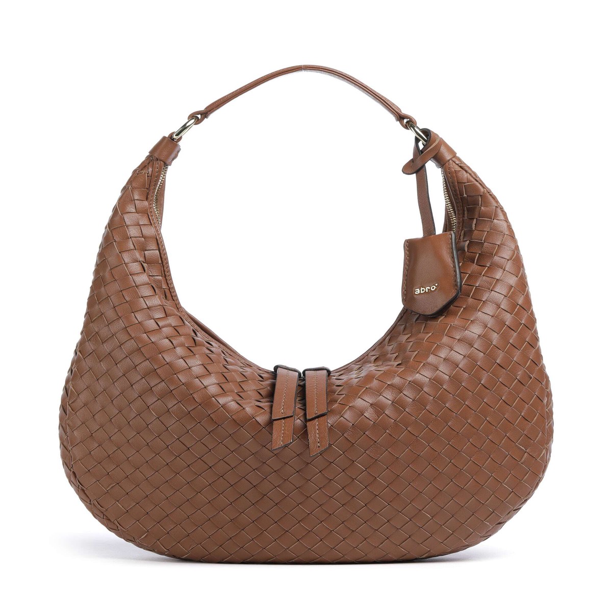 Abro Piuma Nana Small Hobo bag caramel/cognac