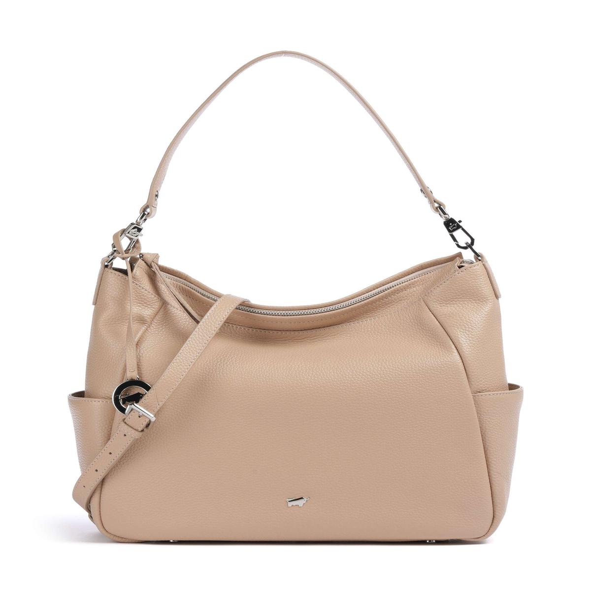 Braun Bffel Hanna Hobo bag creme