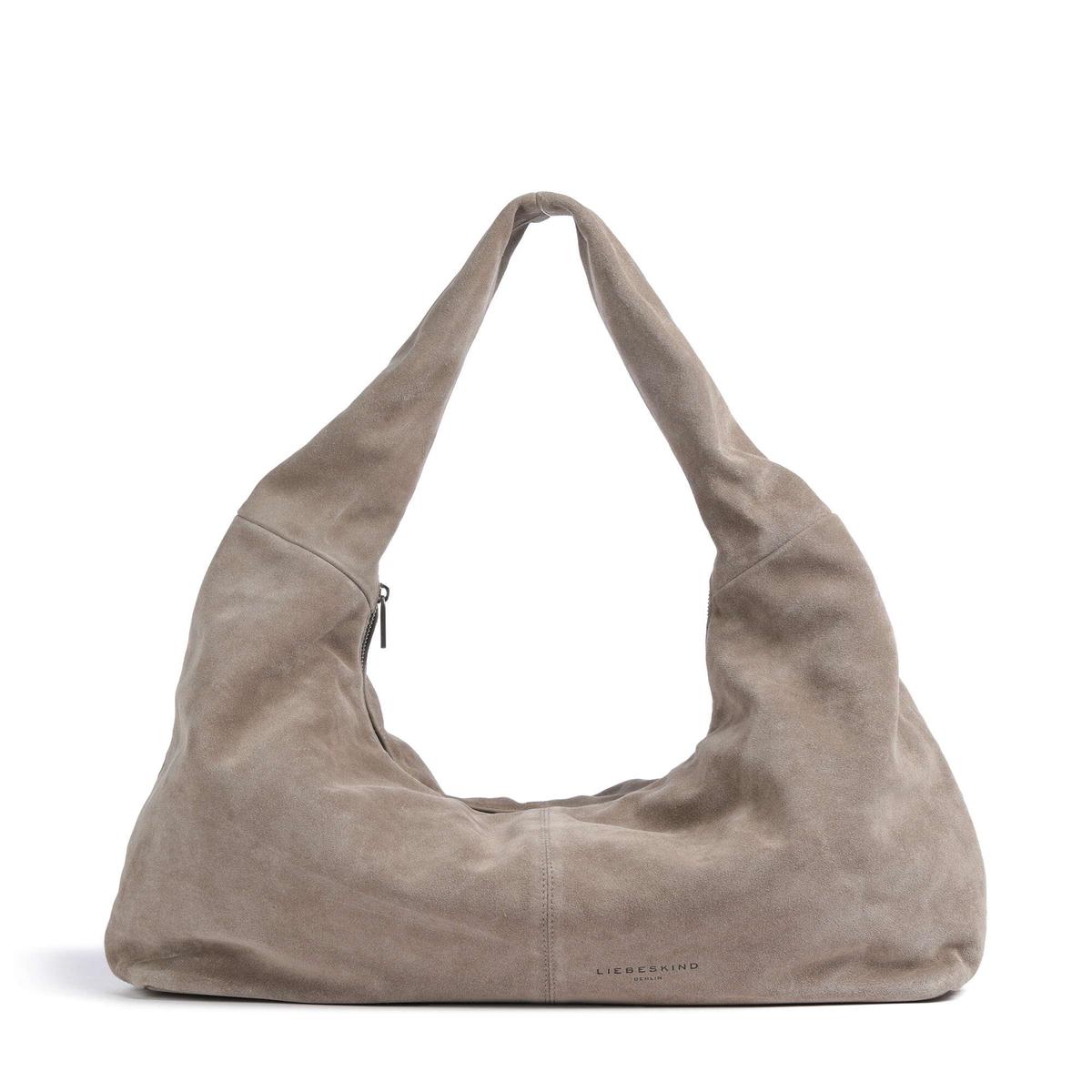 Liebeskind Bo Suede L Hobo bag neutral grey