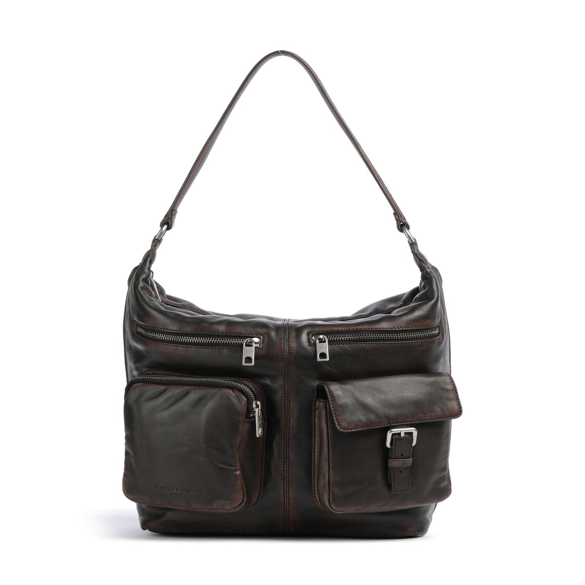 Liebeskind Andrea Lamb Snowcem M Hobo bag roasted coconut