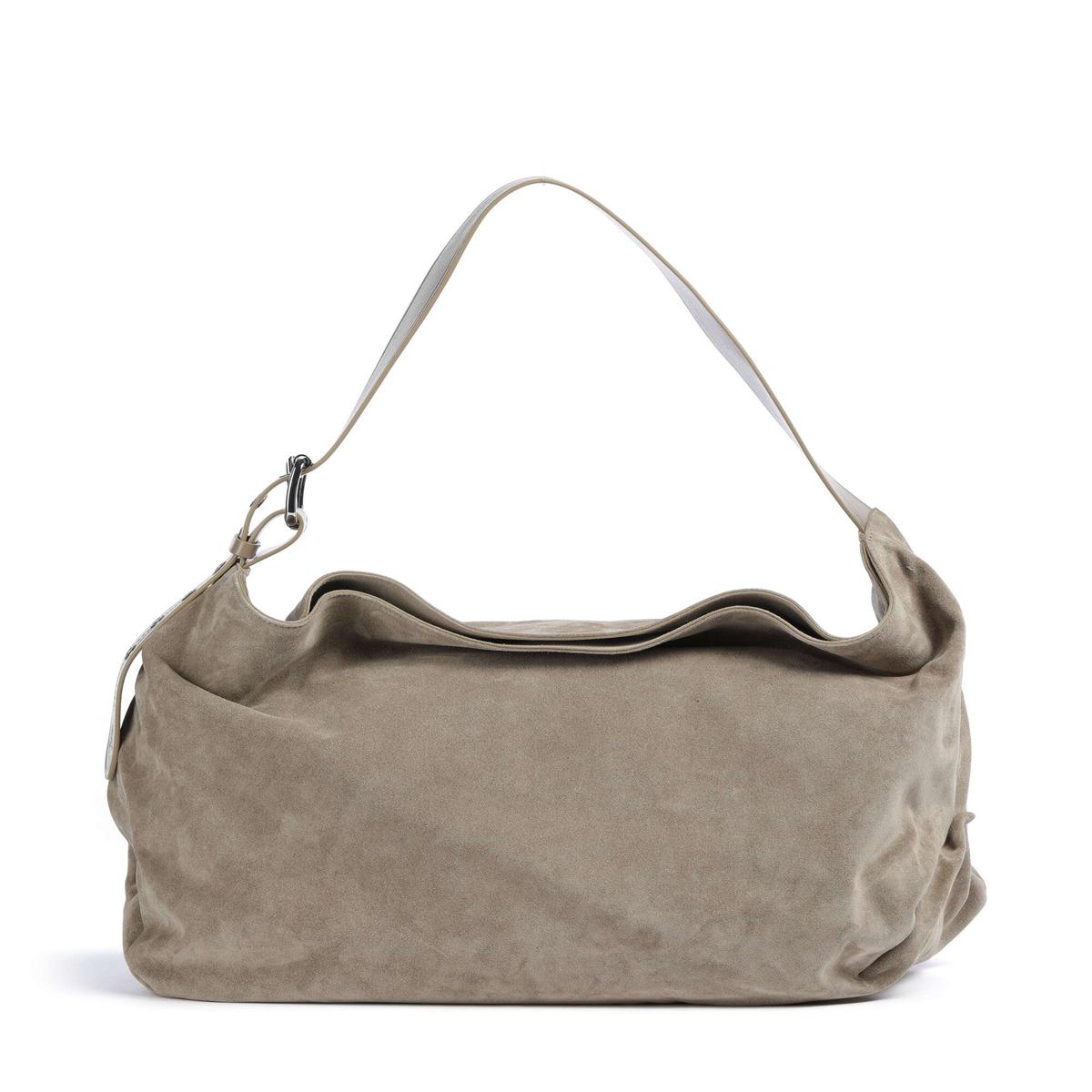 Vivienne Westwood Maxime Suede Large Hobo bag stone