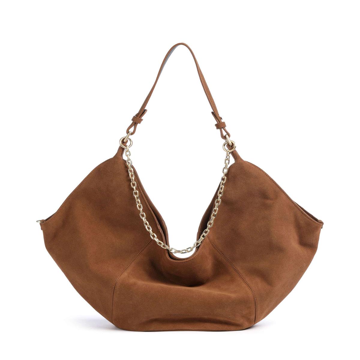 Les Visionnaires Amelie Cozy Chain Hobo bag cognac