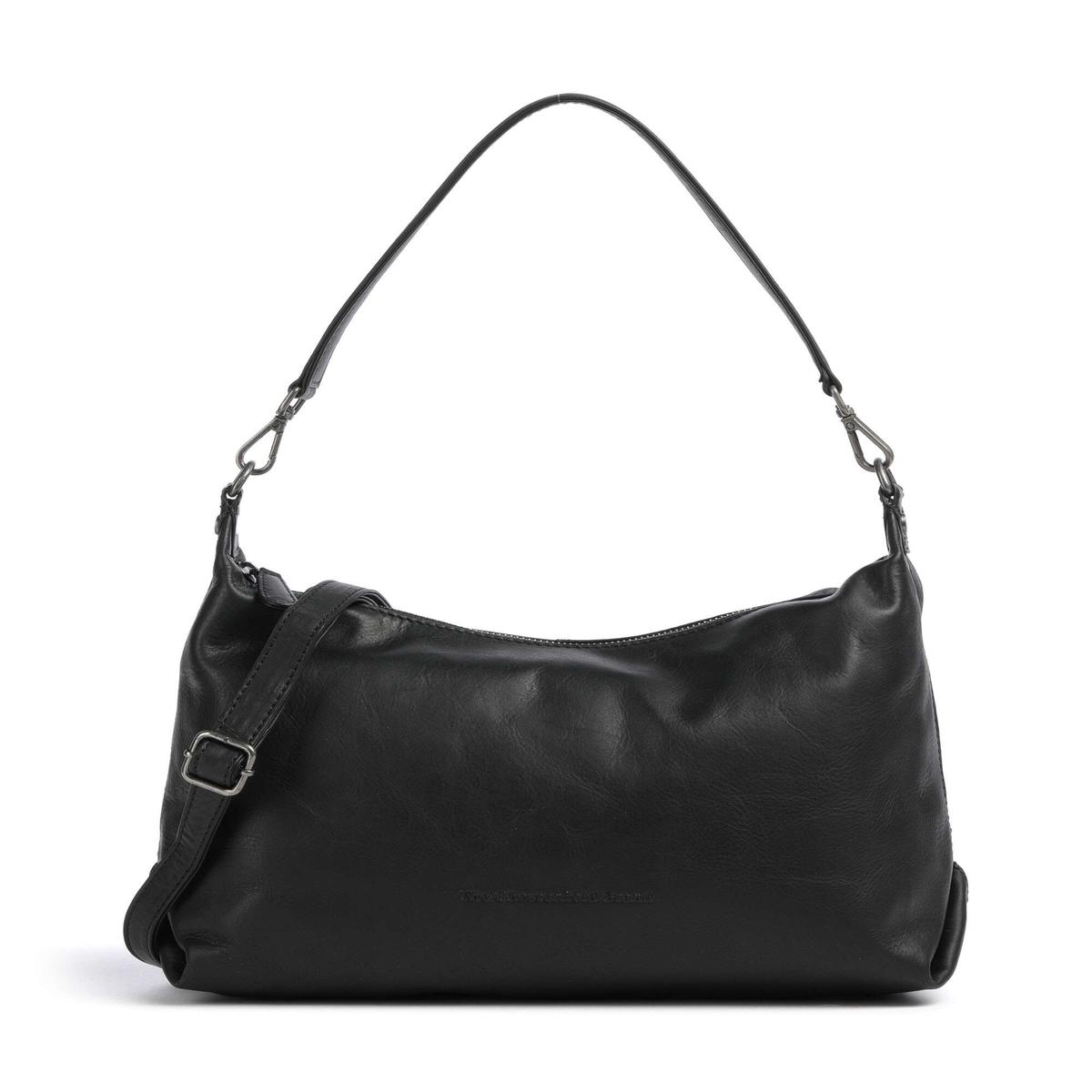 The Chesterfield Brand Wax Pull Up Cow Skara Hobo bag black