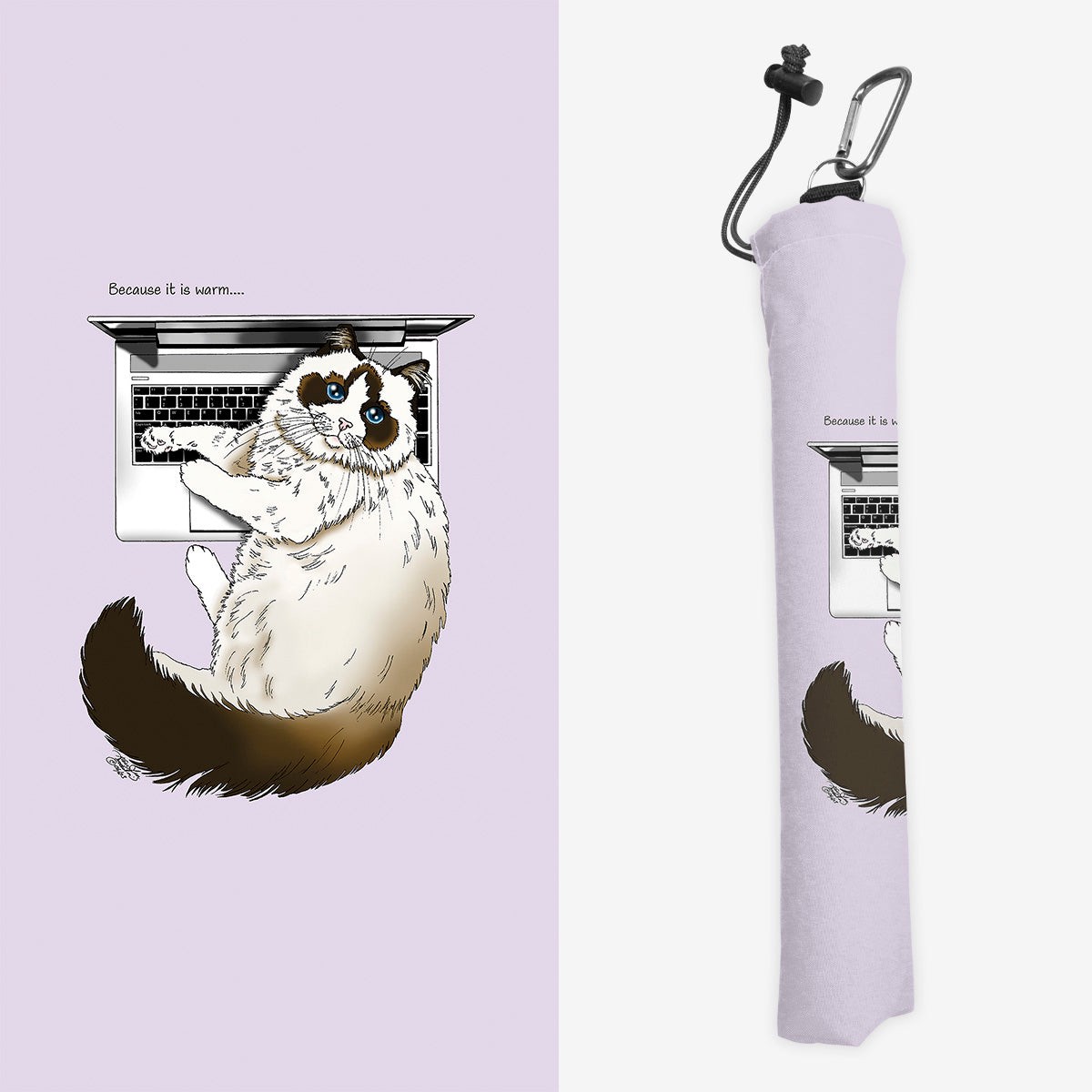 Laptop Cat Playmat Bag