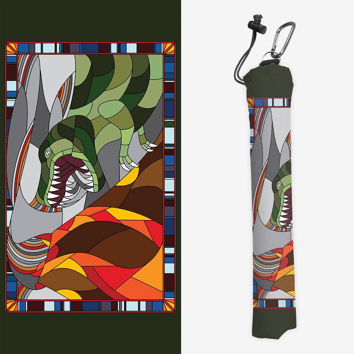 Stained Glass Dinosaur Playmat Bag