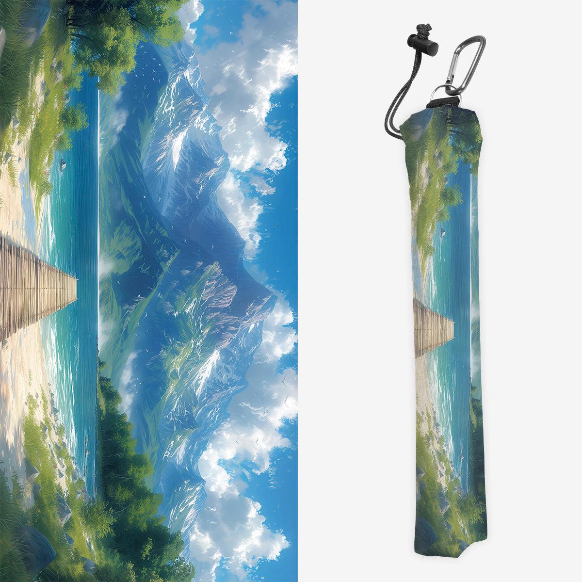 Tranquil Mountain Lake Playmat Bag