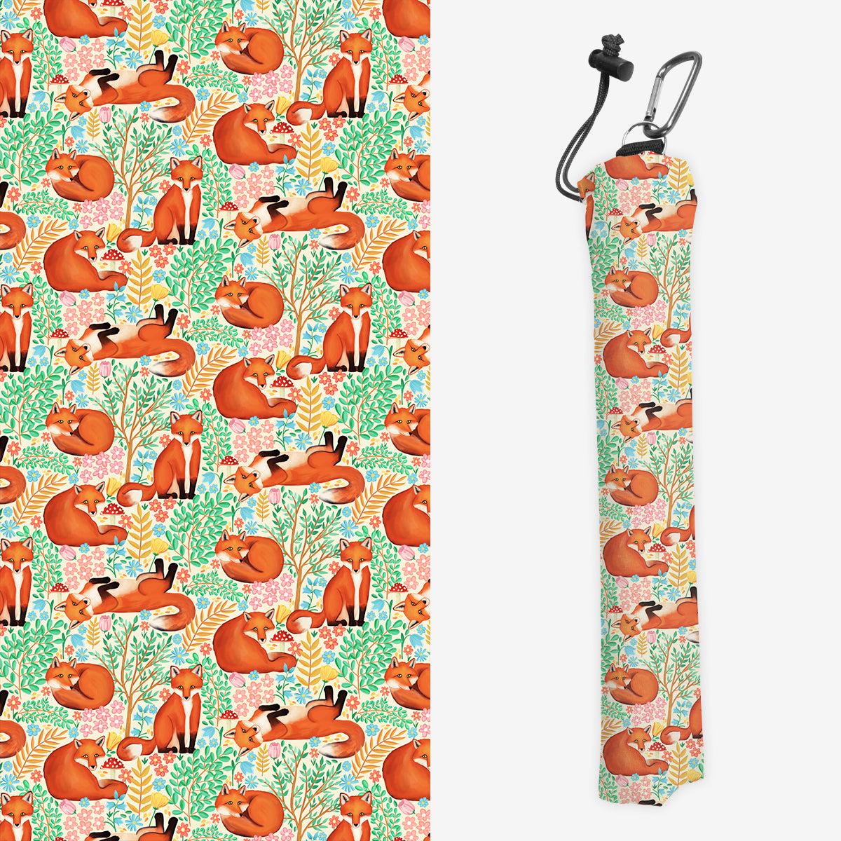 Little Foxes in a Fantasy Forest Playmat Bag