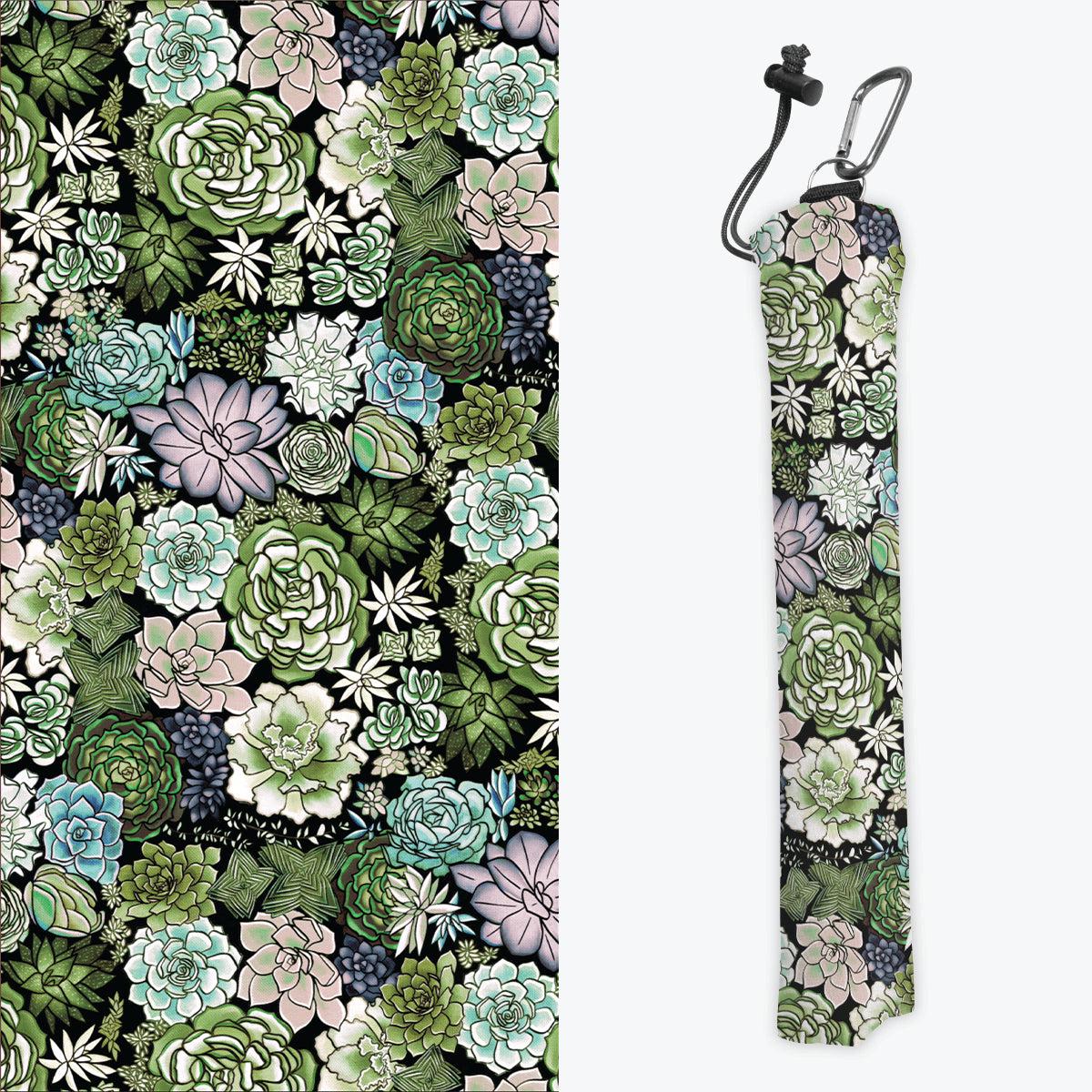 Succulent Plant Pattern Playmat Bag