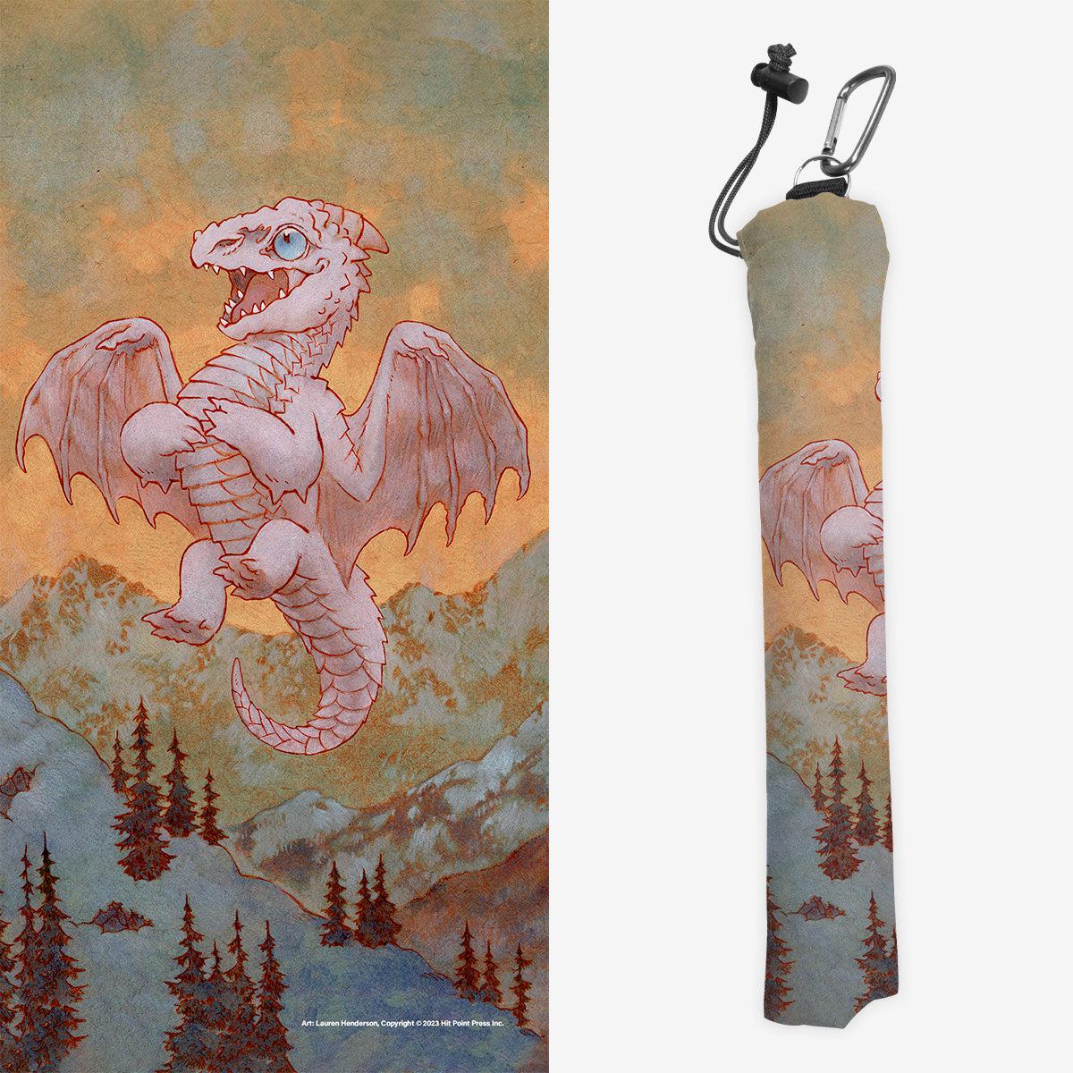 White Wyrmling Dragon Playmat Bag