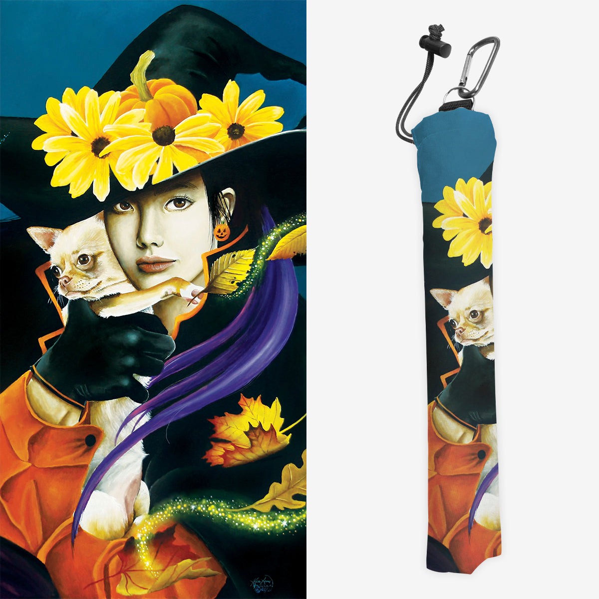 Chihuahua and Witch Playmat Bag