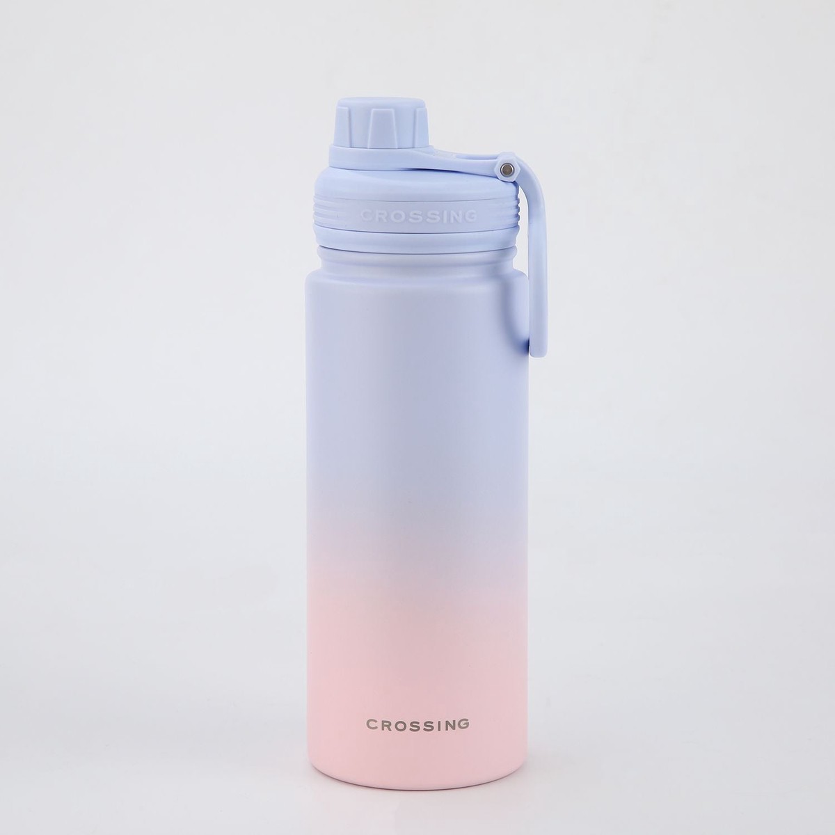 Crossing Urban S/S Insulated Screw Cap Sports Bottle With Handle 600ml - Ombre Coral Mist