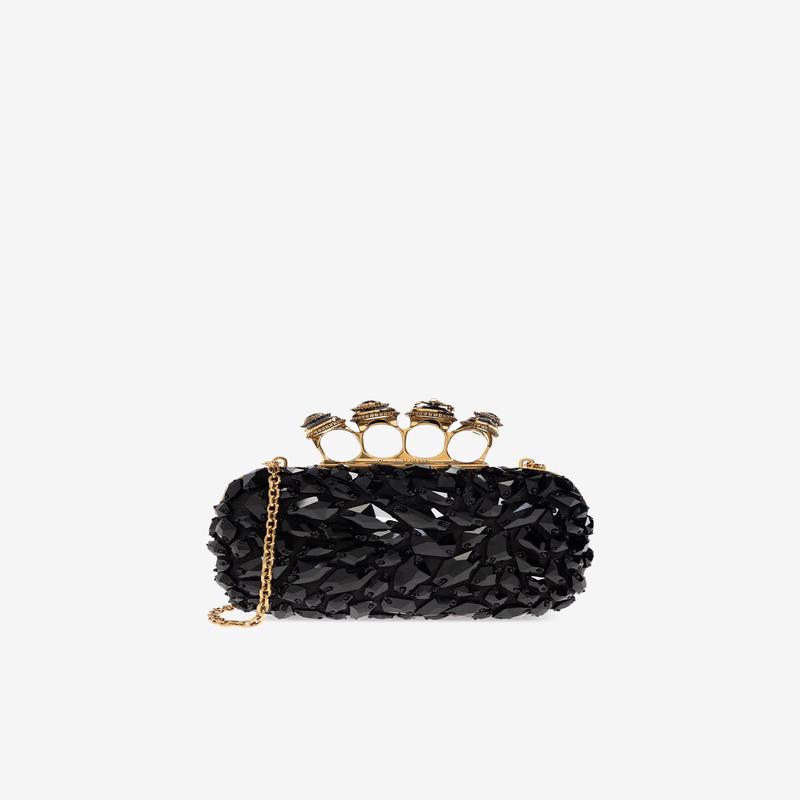Spider Jeweled Knuckle Clutch