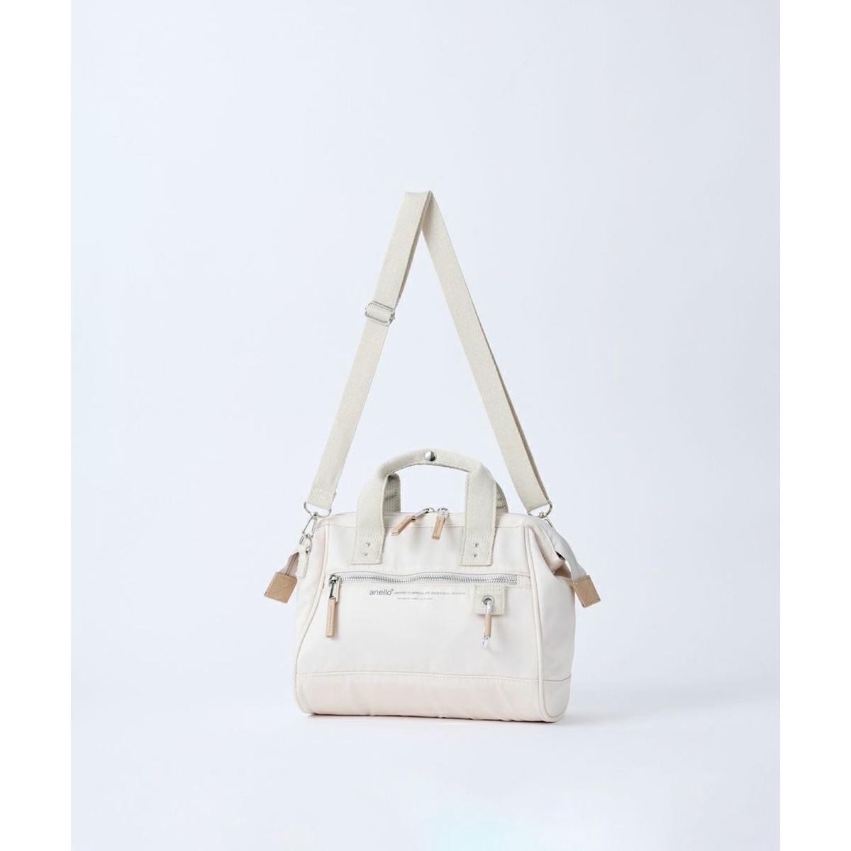 Anello Eleanor Kuchigane 2 Way Mini Shoulder Bag (Ivory)
