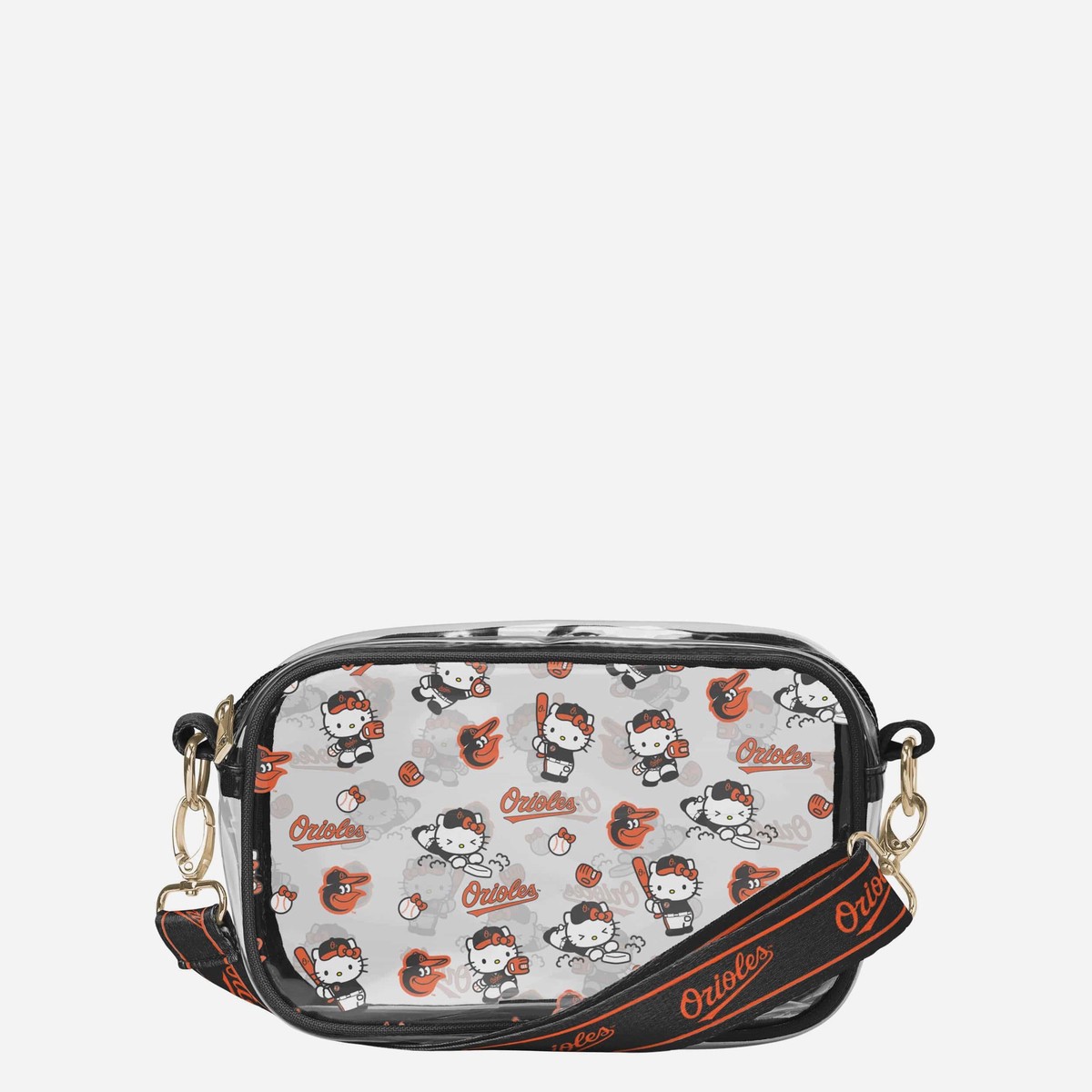 Baltimore Orioles Hello Kitty Clear Crossbody Bag