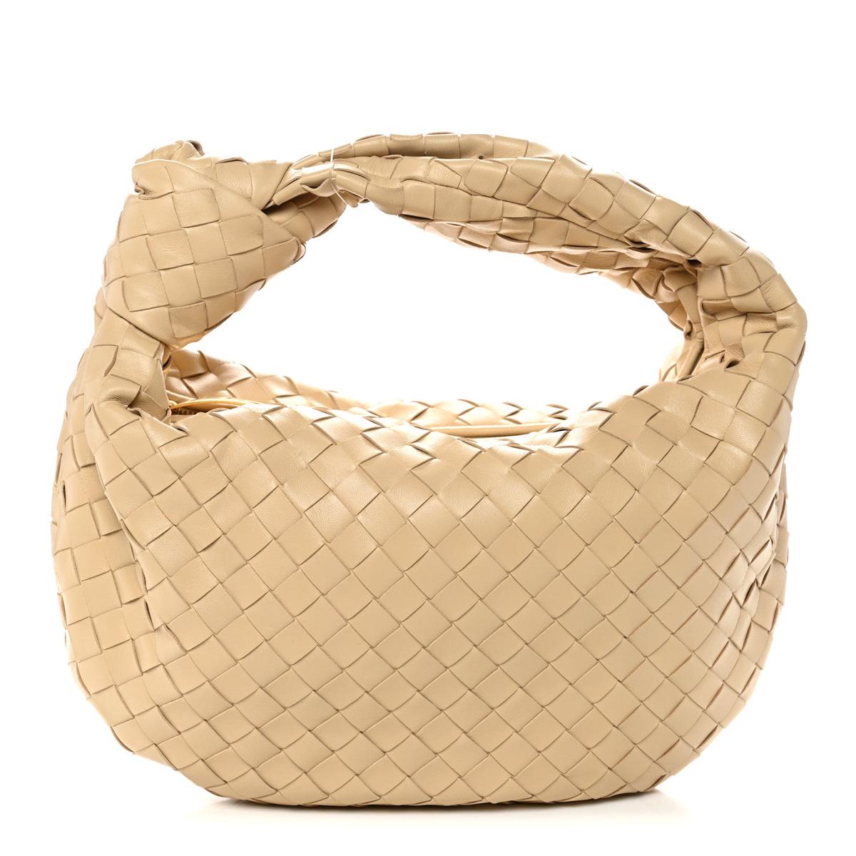 Nappa Intrecciato Teen Jodie Hobo Porridge
