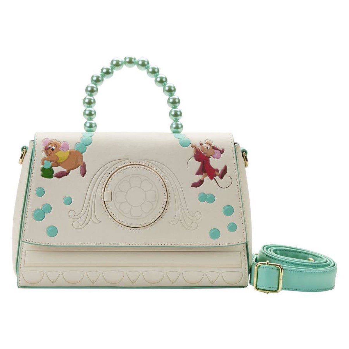 Cinderella - Gus and Jaq Bead Handle Crossbody Bag