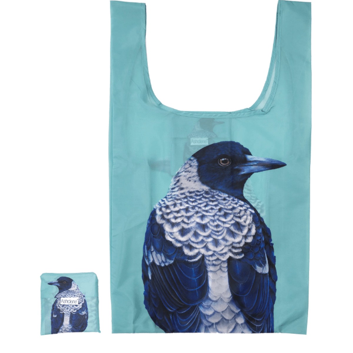 Ashdene Modern Birds magpie Reusable Tote Bag