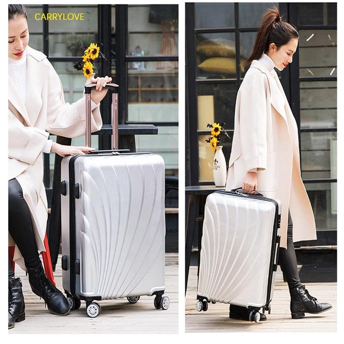 Carrylove Fashionhigh Quality Can Board The Plane 2024 Inch Size High Quality Abs Rolling