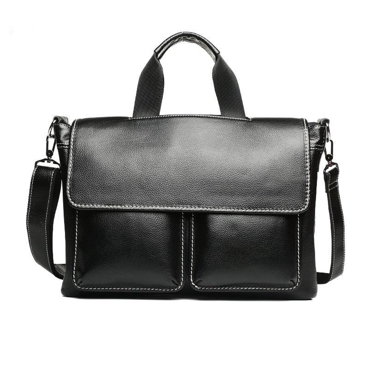 New Fashion Man Handbag Business Men8217S Genuine Large Leather Briefcases Luxury Brand Mens Shoulder