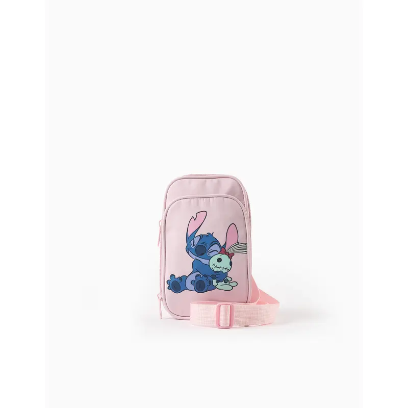 Mobile Phone Bag for Newborn Girls 'Stitch', Light Pink