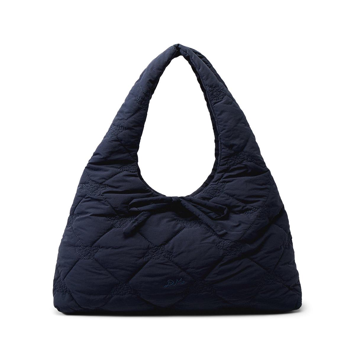Roisin Quilted Hobo Bag - Navy