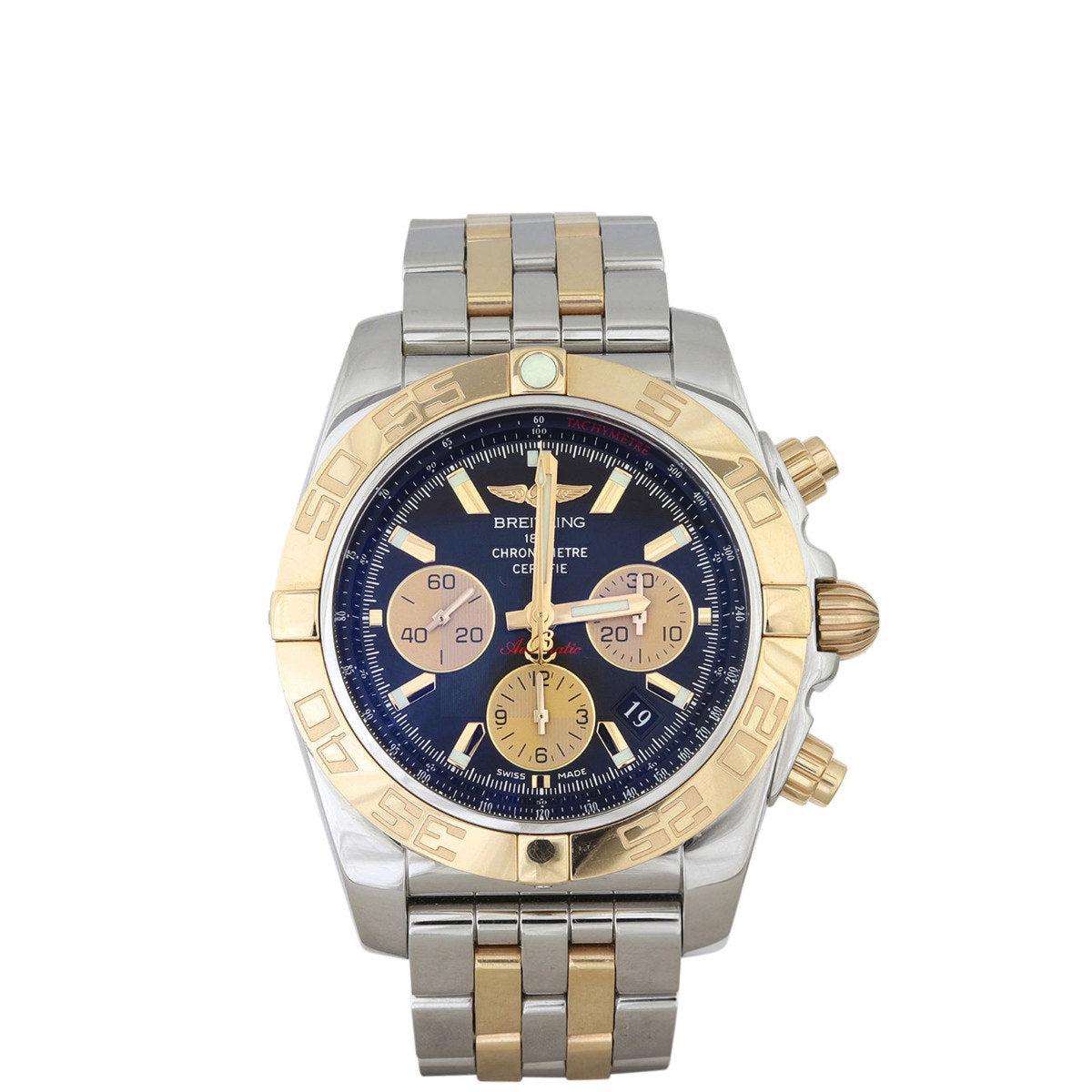 Breitling Chronomat 44mm 18k Rose Gold & Steel Chronograph Watch