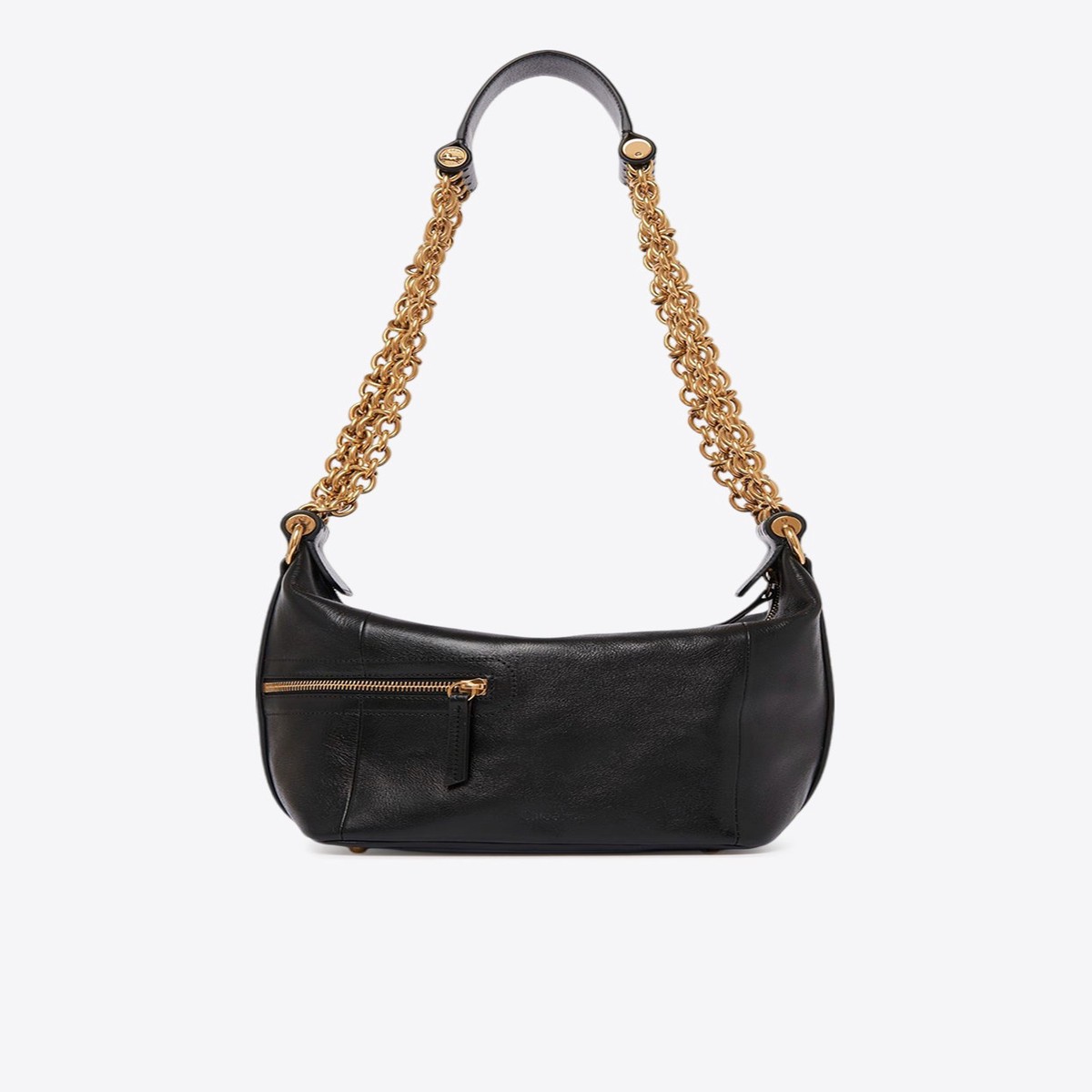 Camera Chain Leather Shoulder Bag