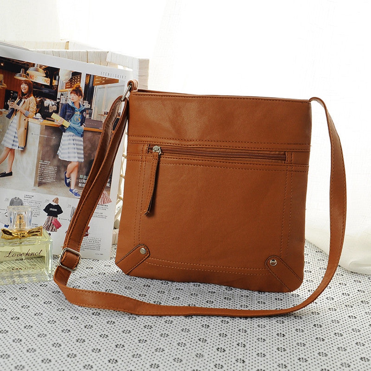 Fashion Womens Leather Satchel Cross Body Shoulder Messenger Bag Handbag