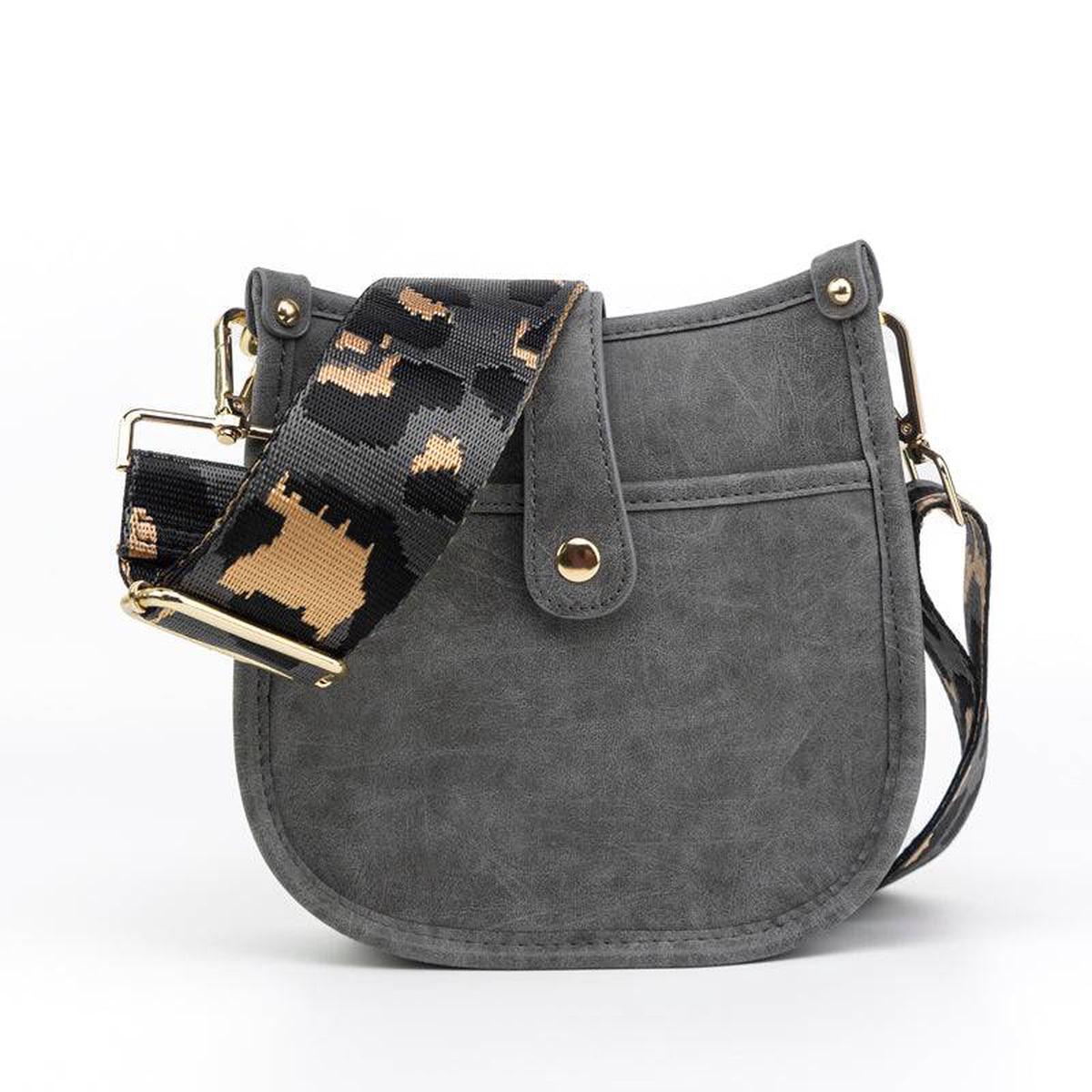 Compact Emmy Courier | Choose Your Strap - Gray | Turquoise Boho