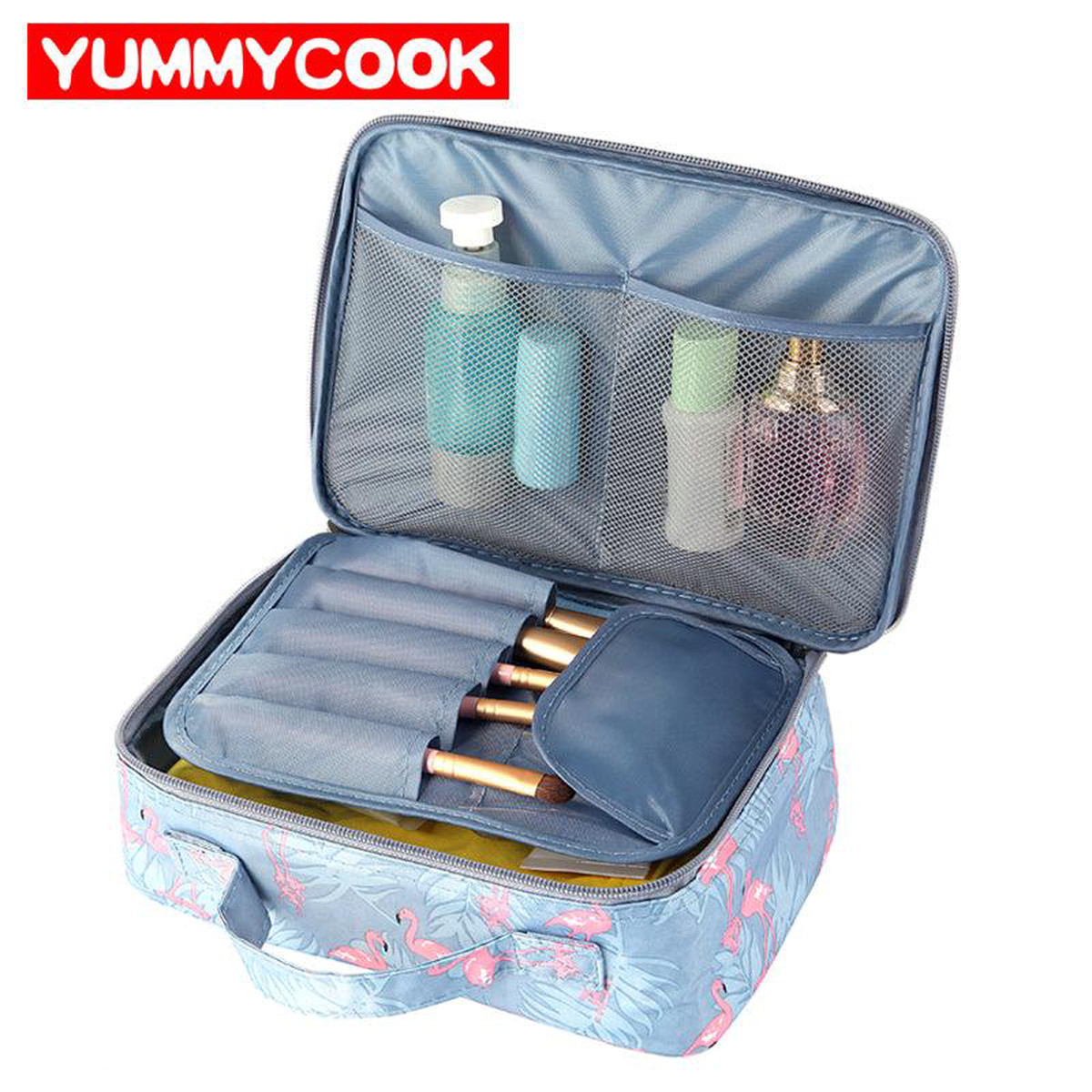 Flamingos Cosmetic Storage Bag Women8217S Travel Wash Toiletry Organizer Pouch Makeup Case Wholesale