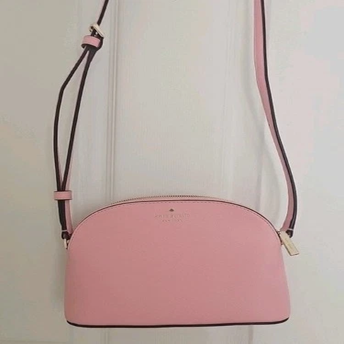 NWT Kate Spade Perry Saffiano Leather Chalk Pink Dome Crossbody Bag K8697 $279