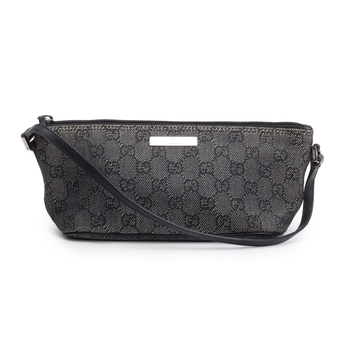 Gucci Grey GG Canvas Boat Pochette
