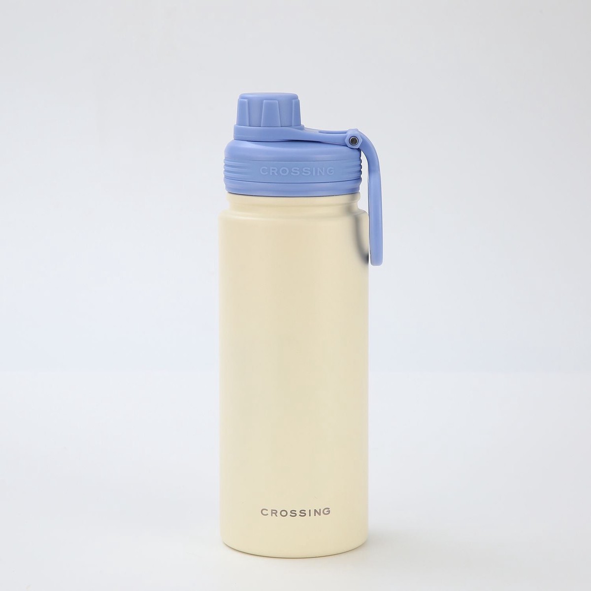 Crossing Urban Ceramic S/S Insulated Screw Cap Sports Bottle With Handle 600ml - Cotton Heirloom Blue (Mix)
