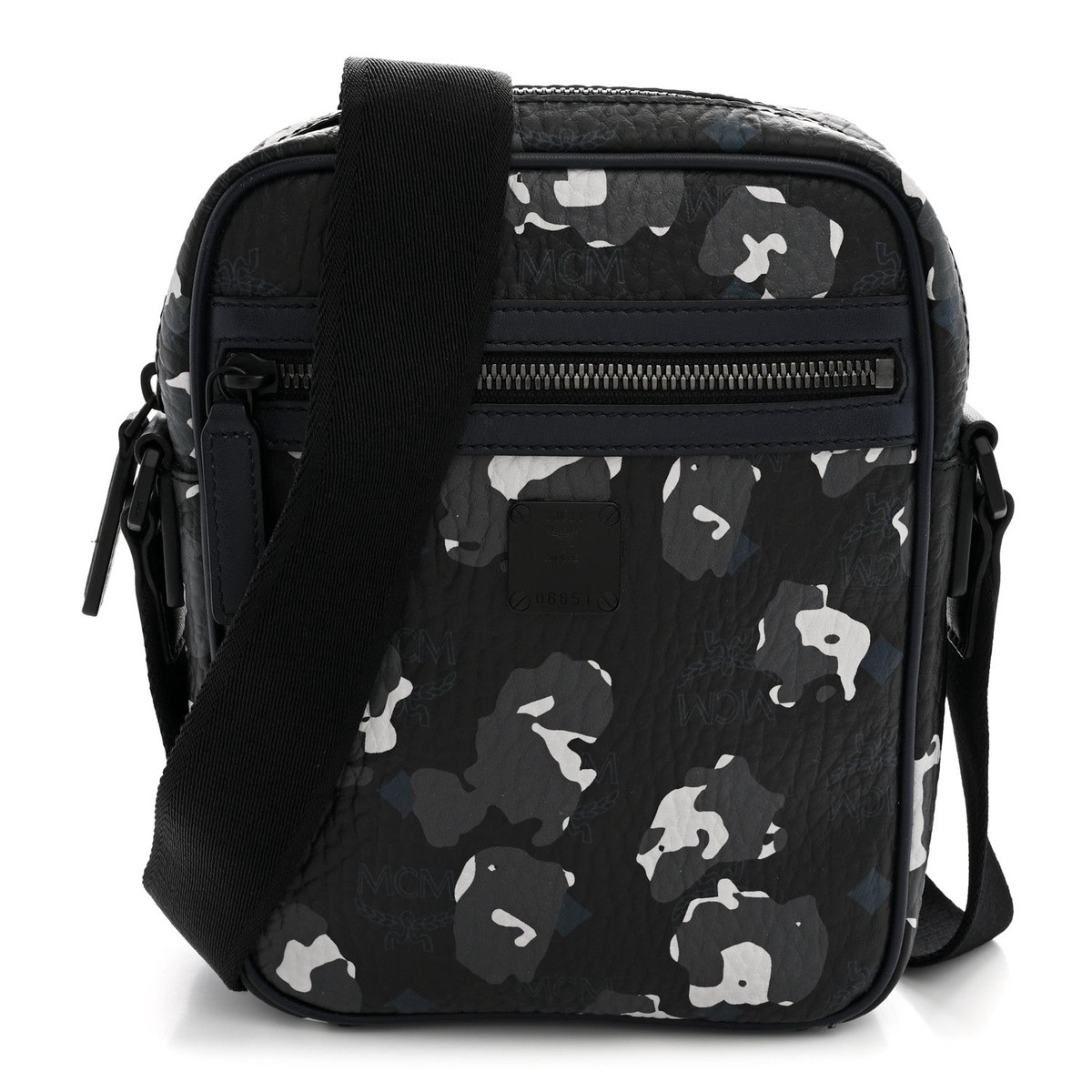 Visetos Camouflage Crossbody Bag Black Blue