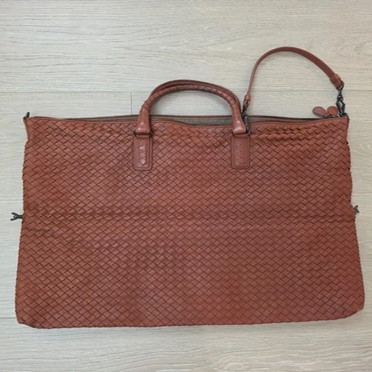 Bottega Veneta 3Way Tote Bag Brown With A Travel Mirror