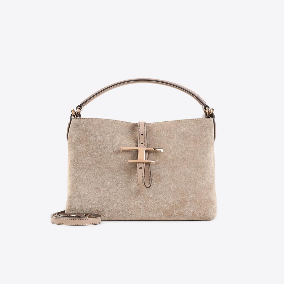 T Timeless Suede Bucket Bag