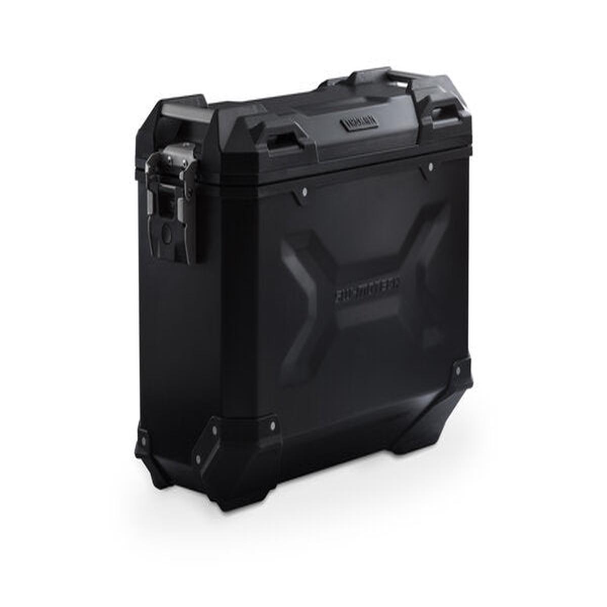 Trax Adv Side Case Left Sw Motech Medium Aluminum 37L Black