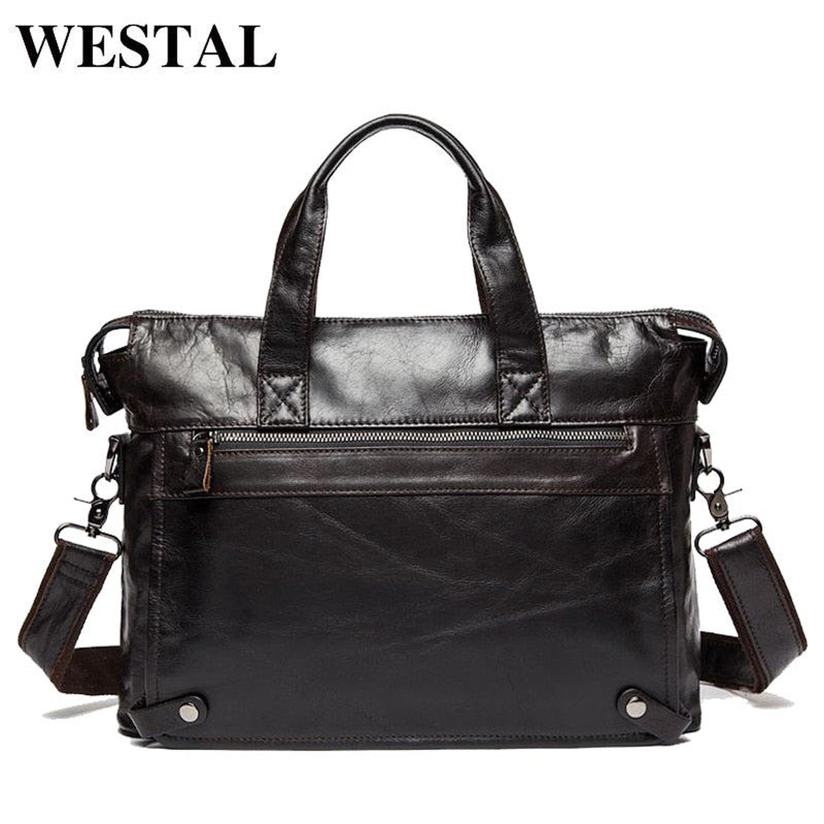 Westal Messenger Bag Men8217S Genuine Leather Men8217S Shoulder Bags Made Of Natural Male Briefcases