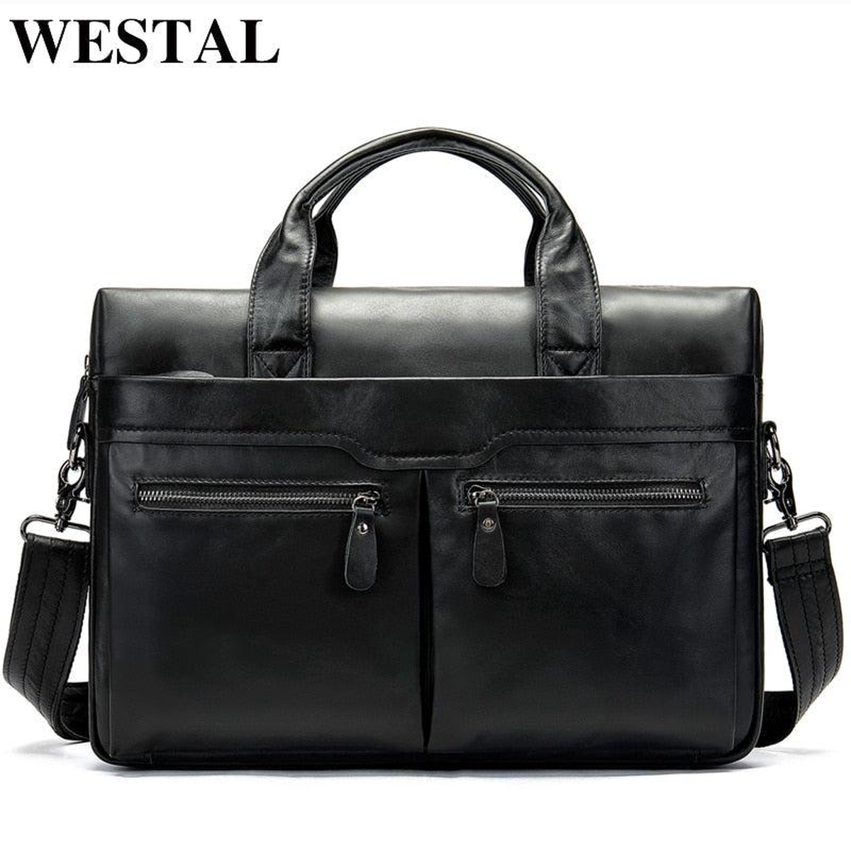 Westal Business Laptop Bags For Men Genuine Leather Men8217S Bag Messenger Bag Men Leather Shoulder