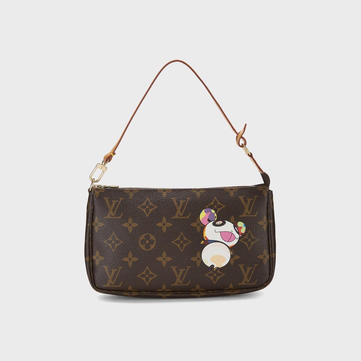 WGACA Louis Vuitton Murakami Panda Pochette Accessories V2 - Brown