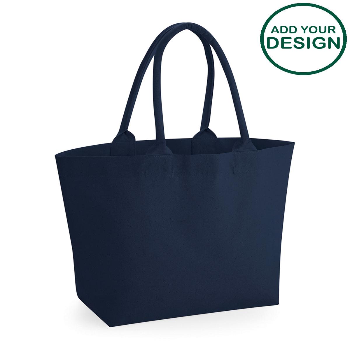 Westford Mill - Fairtrade cotton deck bag - French Navy - Add Your Design/Logo