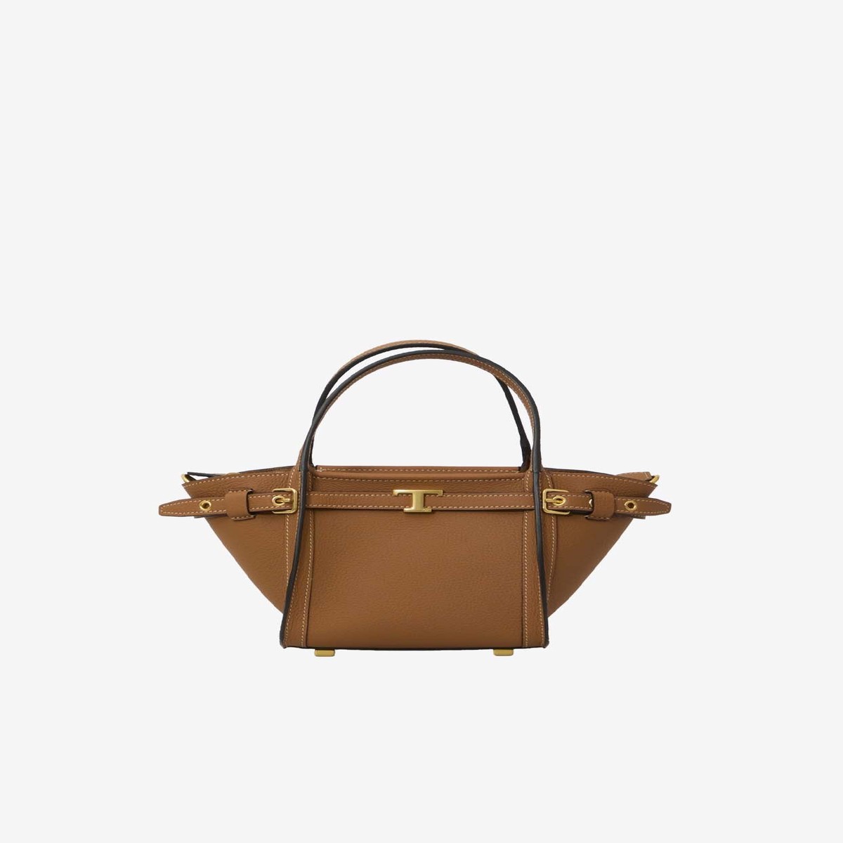 Mini Tote Bag in Hammered Leather