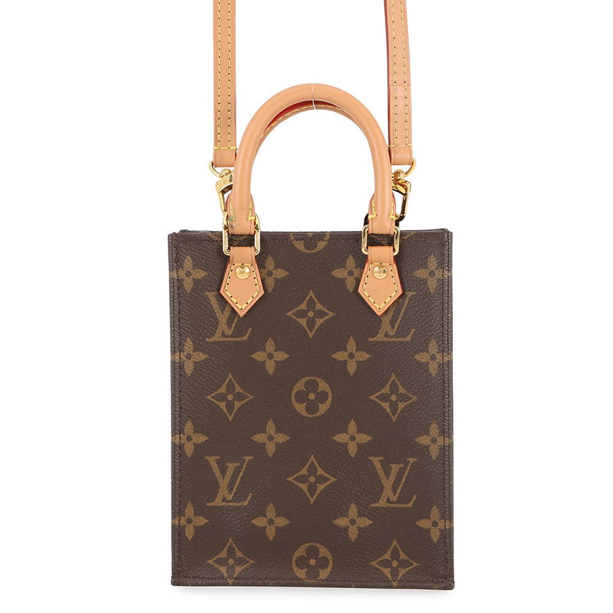LOUIS VUITTON Petit Sac Plat BrownM69442 Monogram