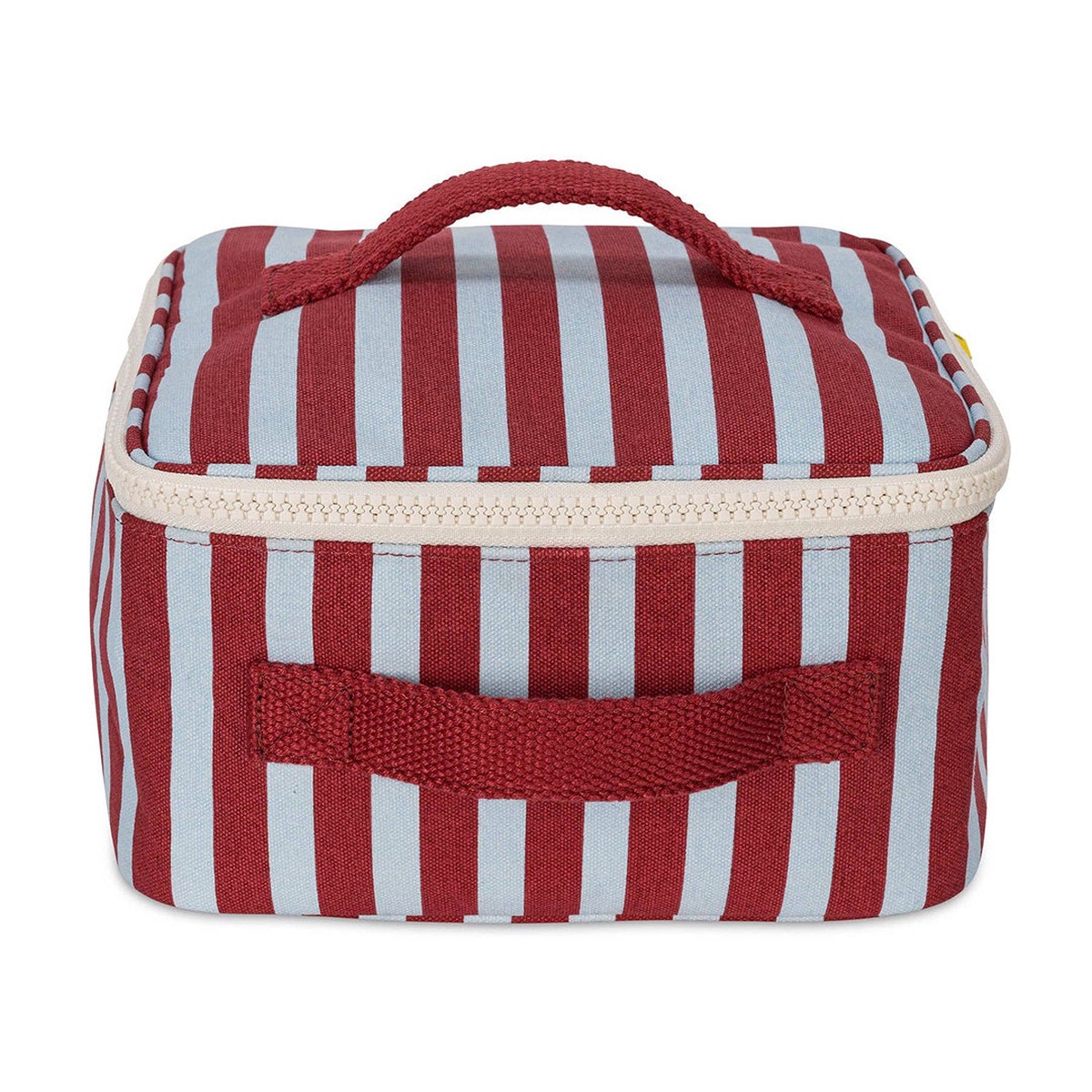 Zipper Lunch Bag Square - Awning Stripe Chili Pepper