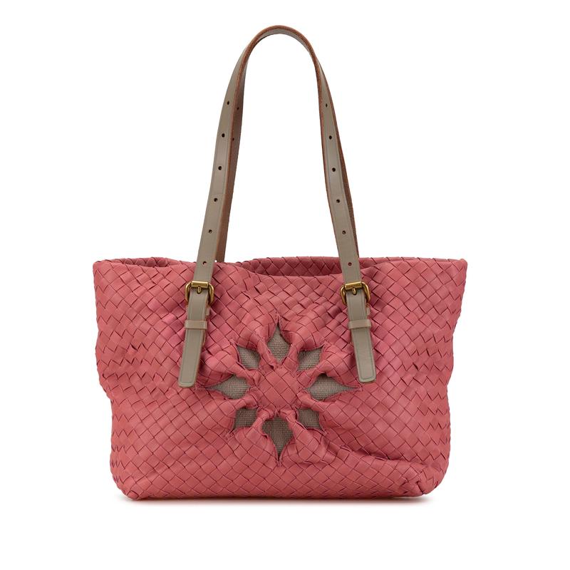 Bottega Veneta Intrecciato Marquise Flower Tote