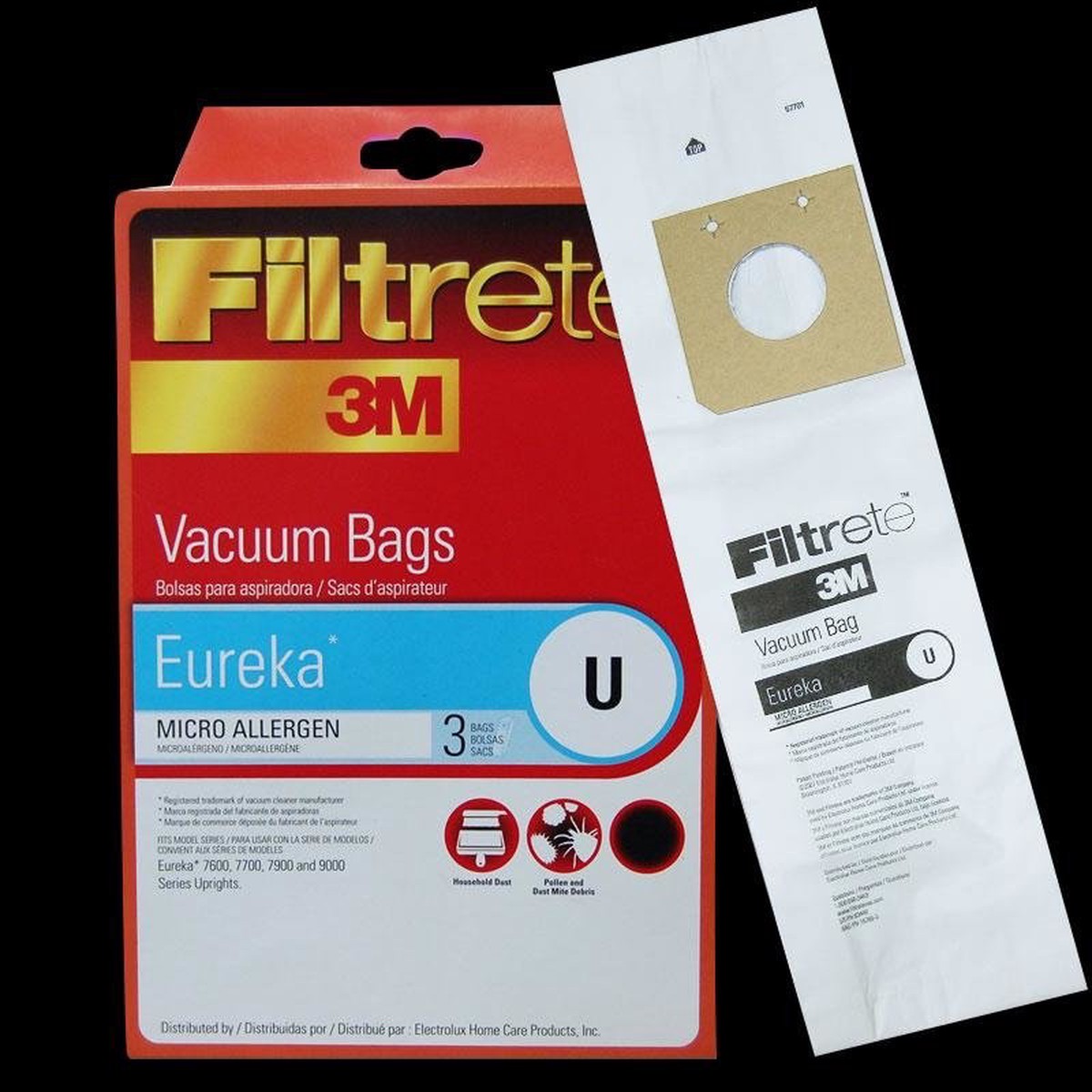 Eureka 3M Filtrete Bag Type U - Pack of 3