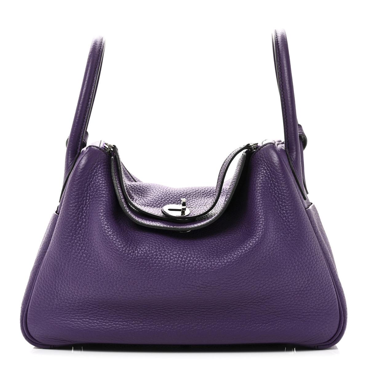 Taurillon Clemence Eclat Lindy 30 Ultraviolet Bleu Obscur