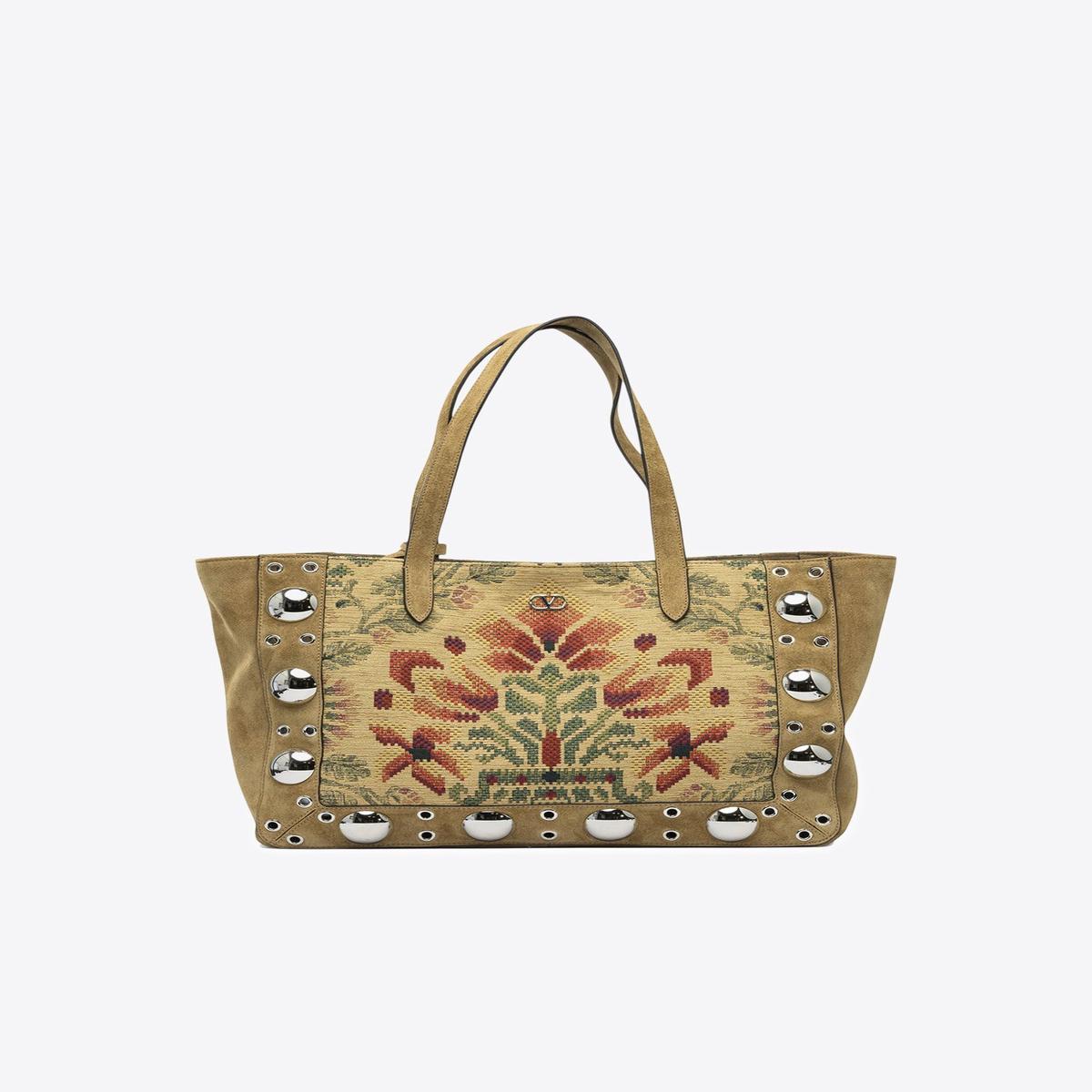 Medium Nellcote Floral Jacquard Tote Bag