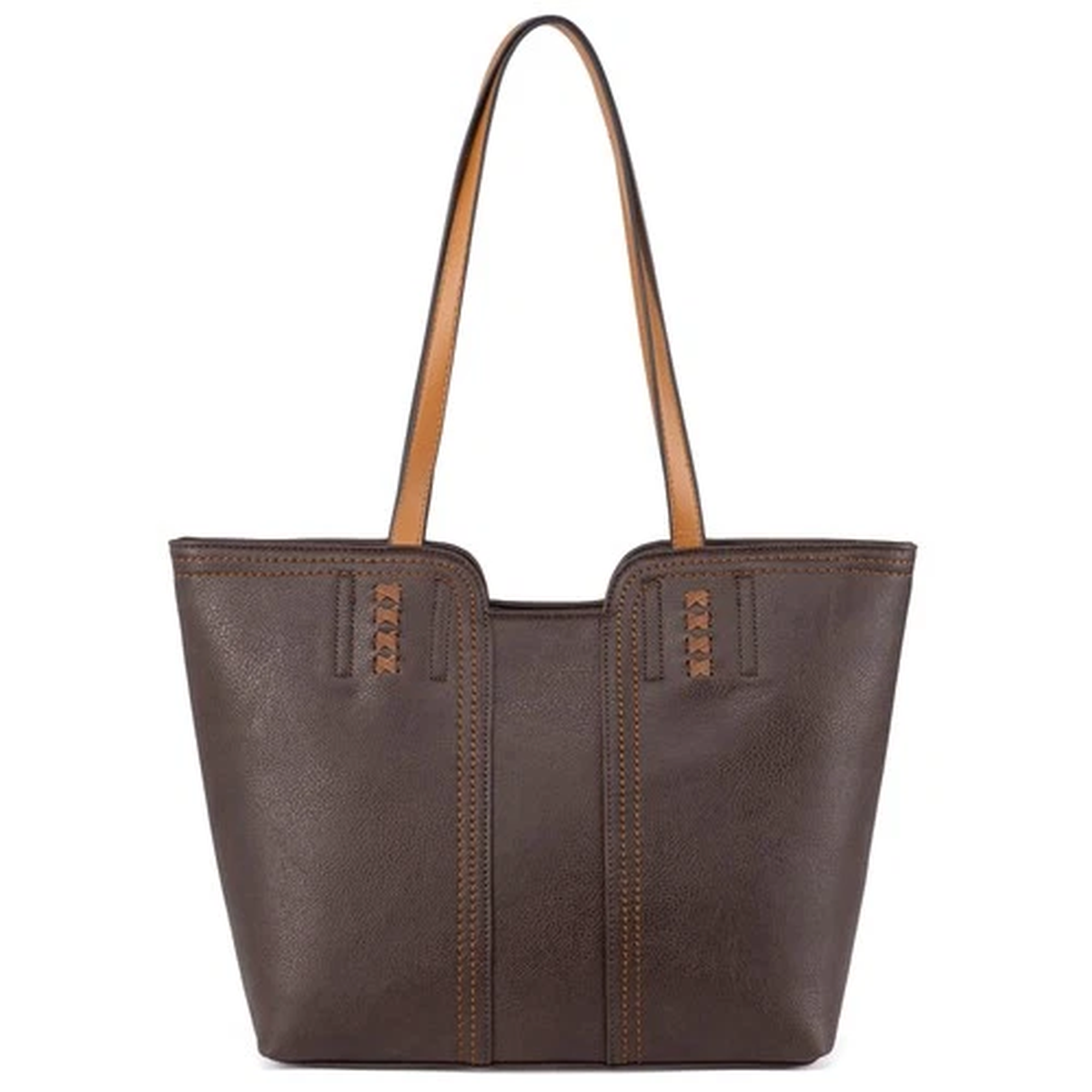 Montana West Tote Bag for Women Top Handle Satchel Purse Large, Dark Coffee