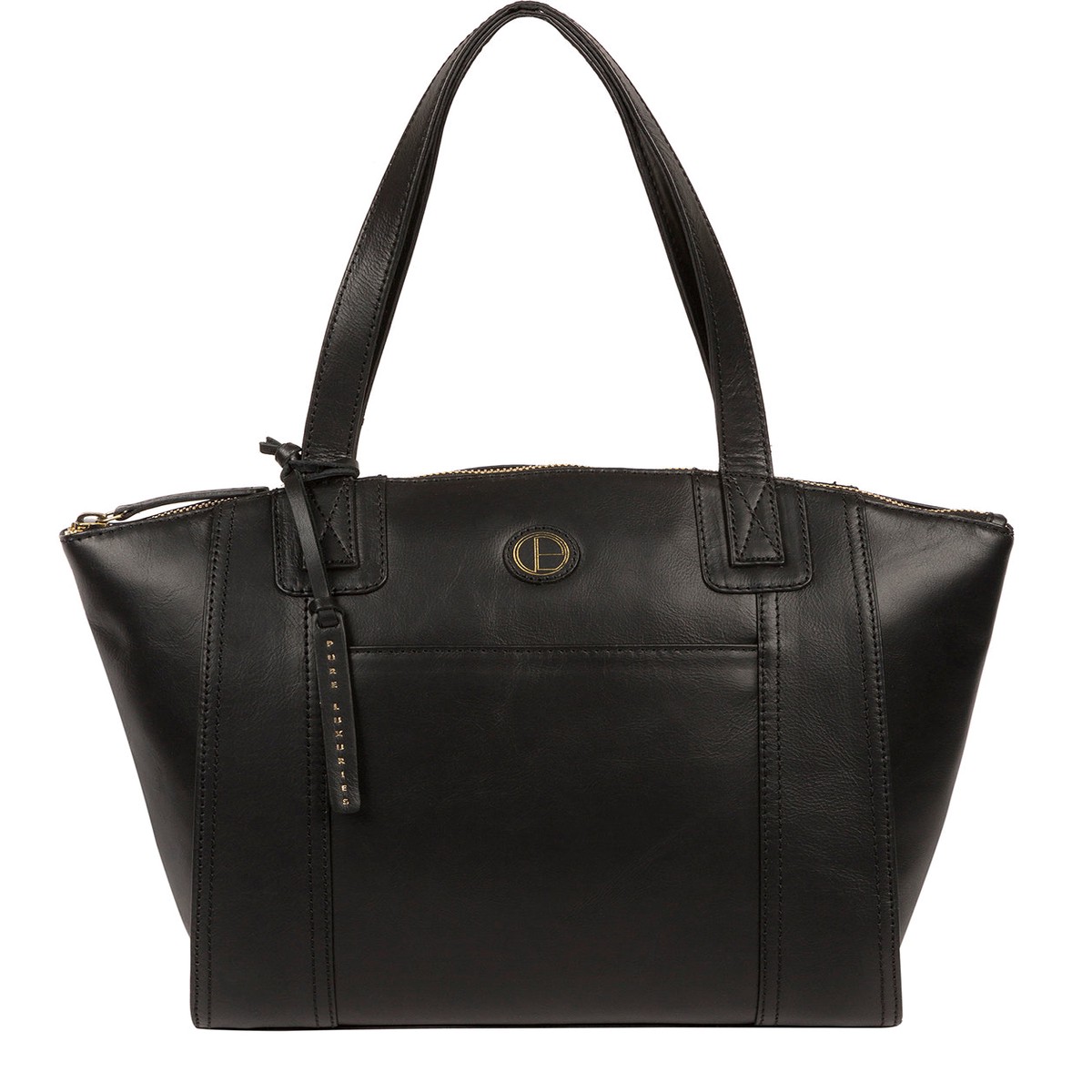 'Jura' Vintage Black Leather Handbag